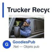 Casquette Trucker personnalisable en coton recyclé avec logo - Miniature 4