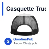 Casquette Trucker personnalisable en coton recyclé avec logo - Miniature 9