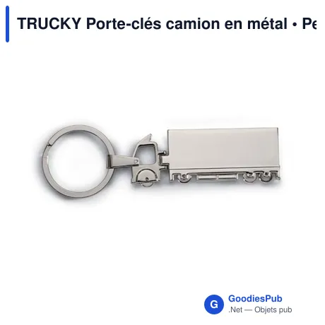 TRUCKY Porte-clés camion en métal