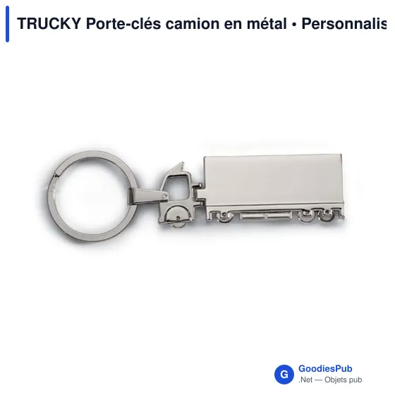 TRUCKY Porte-clés camion en métal - Image 1