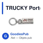 TRUCKY Porte-clés camion en métal - Miniature 2