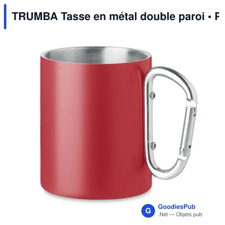 TRUMBA Tasse en métal double paroi