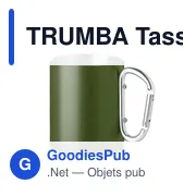TRUMBA Tasse en métal double paroi - Miniature 7