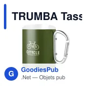 TRUMBA Tasse en métal double paroi - Miniature 8