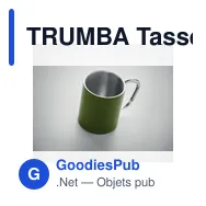 TRUMBA Tasse en métal double paroi - Miniature 9