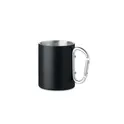 Variante noir - TRUMBA Tasse en métal double paroi