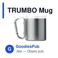 TRUMBO Mug acier et anse mousqueton. - Miniature 2