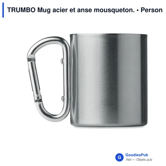 TRUMBO Mug acier et anse mousqueton. - Image 2