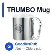 TRUMBO Mug acier et anse mousqueton. - Miniature 3
