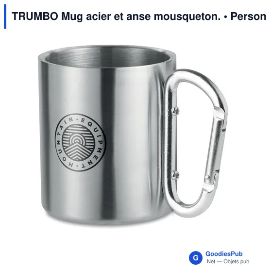 TRUMBO Mug acier et anse mousqueton. - Image 3