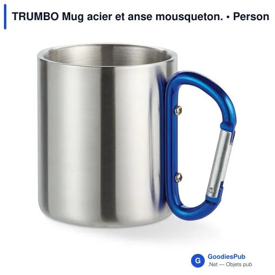TRUMBO Mug acier et anse mousqueton. - Image 5