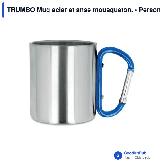TRUMBO Mug acier et anse mousqueton. - Image 6