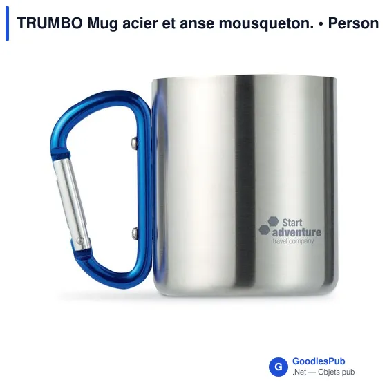 TRUMBO Mug acier et anse mousqueton. - Image 7