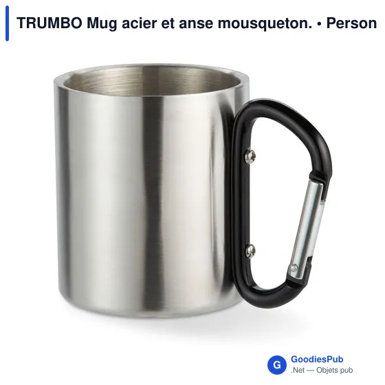 TRUMBO Mug acier et anse mousqueton. - Image 9