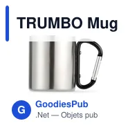 TRUMBO Mug acier et anse mousqueton. - Miniature 10