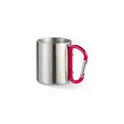 Variante rouge - TRUMBO Mug acier et anse mousqueton.