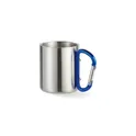 Variante bleu - TRUMBO Mug acier et anse mousqueton.
