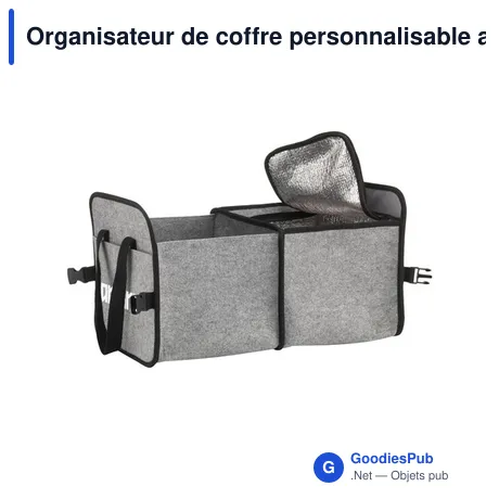 Organisateur de coffre personnalisable avec logo - Trunk GRS RPET