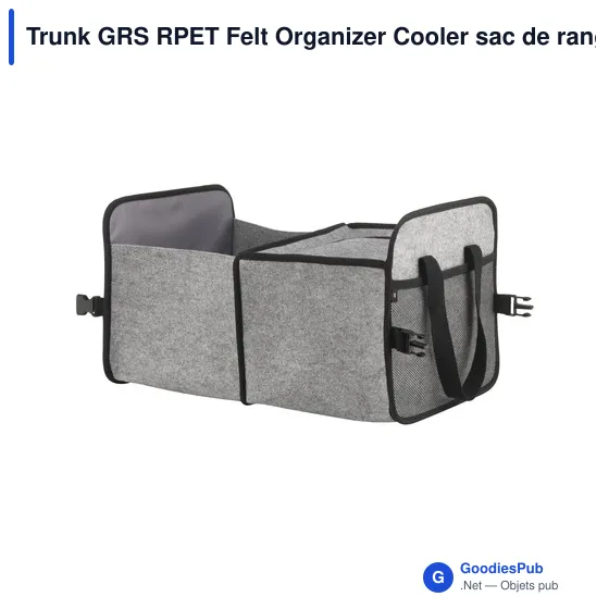 Organisateur de coffre personnalisable avec logo - Trunk GRS RPET - Image 2