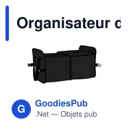 Organisateur de coffre personnalisable avec logo - Trunk GRS RPET - Miniature 11