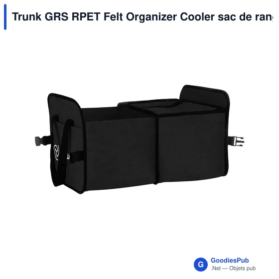 Organisateur de coffre personnalisable avec logo - Trunk GRS RPET - Image 11