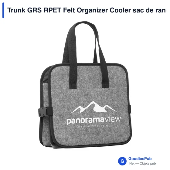 Organisateur de coffre personnalisable avec logo - Trunk GRS RPET - Image 3