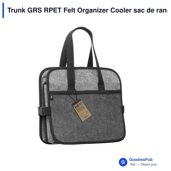 Organisateur de coffre personnalisable avec logo - Trunk GRS RPET - Image 4
