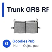 Organisateur de coffre personnalisable avec logo - Trunk GRS RPET - Miniature 6
