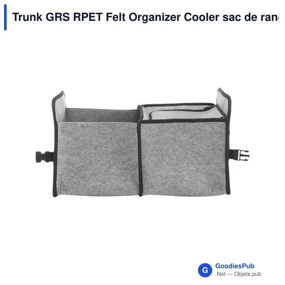 Organisateur de coffre personnalisable avec logo - Trunk GRS RPET - Image 6