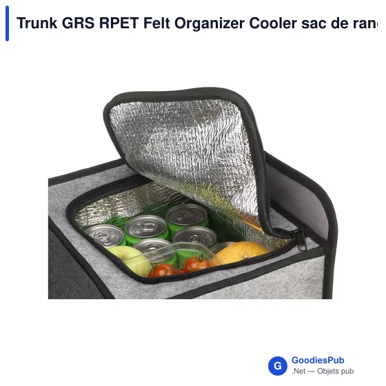Organisateur de coffre personnalisable avec logo - Trunk GRS RPET - Image 7