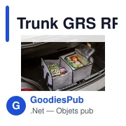 Organisateur de coffre personnalisable avec logo - Trunk GRS RPET - Miniature 8