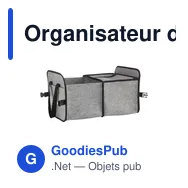 Organisateur de coffre personnalisable avec logo - Trunk GRS RPET - Miniature 9