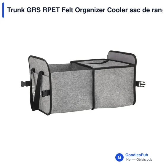 Organisateur de coffre personnalisable avec logo - Trunk GRS RPET - Image 9