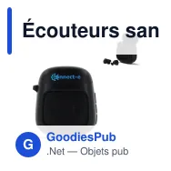 Écouteurs sans fil personnalisables avec enceinte 3W et logo - TruWireless - Miniature 1