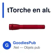 Lampe torche personnalisable Maglite Monique avec logo - Miniature 1