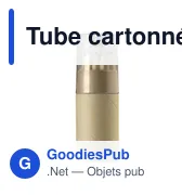Tube cartonné de 12 crayons Terrence - Miniature 1