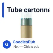 Tube cartonné de 12 crayons Terrence - Miniature 2
