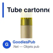 Tube cartonné de 12 crayons Terrence - Miniature 5