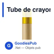 Tube de crayons personnalisable avec logo - Libbie - Miniature 1