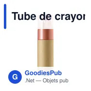 Tube de crayons personnalisable avec logo - Libbie - Miniature 2