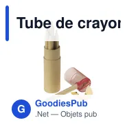 Tube de crayons personnalisable avec logo - Libbie - Miniature 3