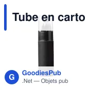 Tube en carton recyclé de 6 crayons personnalisables avec logo - Miniature 1