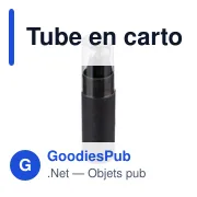 Tube en carton recyclé de 6 crayons personnalisables avec logo - Miniature 2