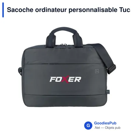Sacoche ordinateur personnalisable Tucano Global 2 avec logo