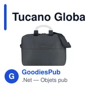 Sacoche ordinateur personnalisable Tucano Global 2 avec logo - Miniature 3
