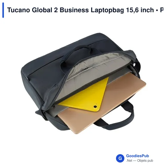 Sacoche ordinateur personnalisable Tucano Global 2 avec logo - Image 5