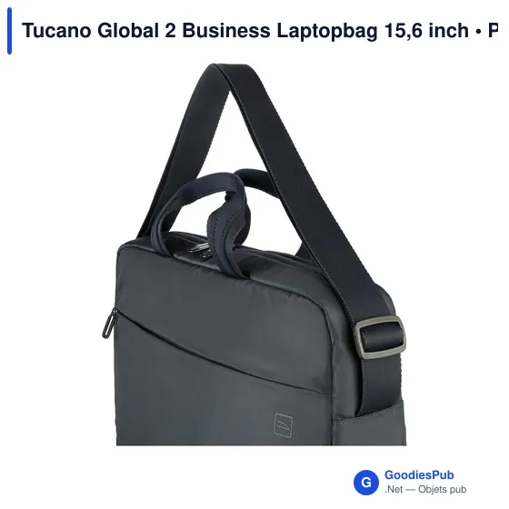 Sacoche ordinateur personnalisable Tucano Global 2 avec logo - Image 6