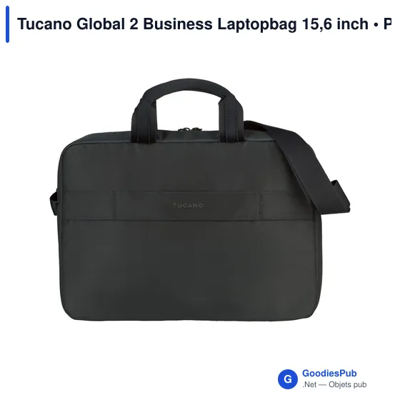 Sacoche ordinateur personnalisable Tucano Global 2 avec logo - Image 10