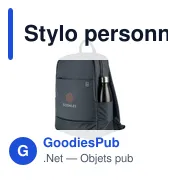 Stylo personnalisé avec logo entreprise plastique recyclé noir - Miniature 6