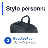 Stylo personnalisé avec logo entreprise plastique recyclé noir - Miniature 9